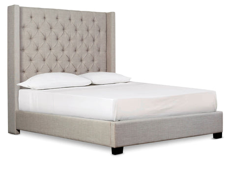 Melody Gray Queen Upholstered Bed from Homelegance - Luna Furniture