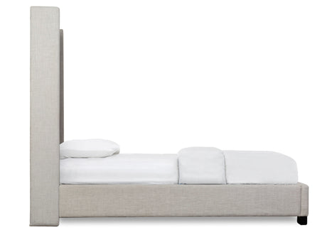 Melody Gray Queen Upholstered Bed from Homelegance - Luna Furniture
