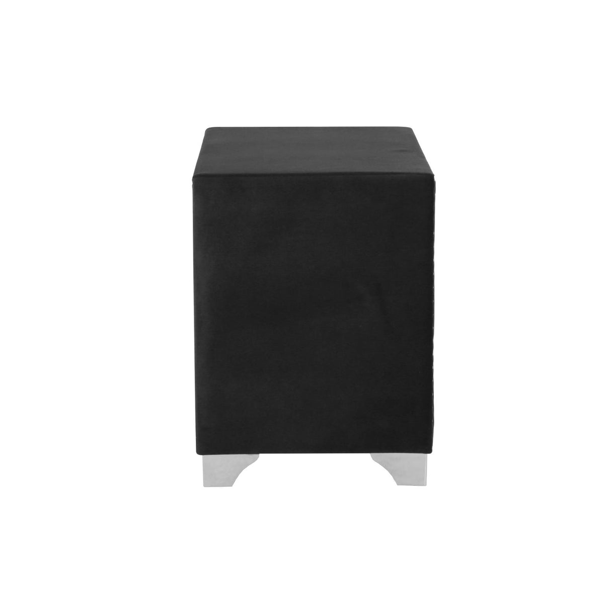 Melody Gray Upholstered 2-Drawer Nightstand from Coaster - Luna Furniture