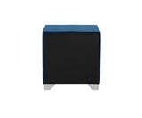 Melody Pacific Blue Upholstered 2-Drawer Nightstand from Coaster - Luna Furniture