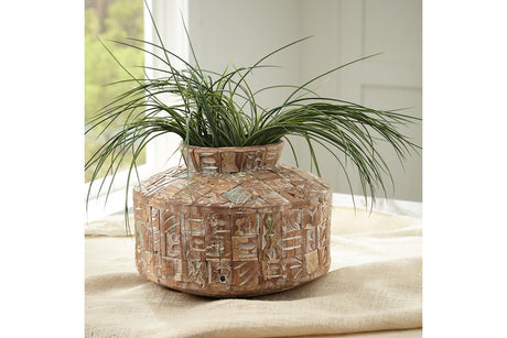 Meltland Natural/Black Vase from Ashley - Luna Furniture