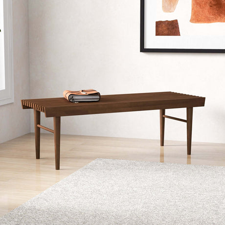Mia Brown Bench from Midinmod - Luna Furniture