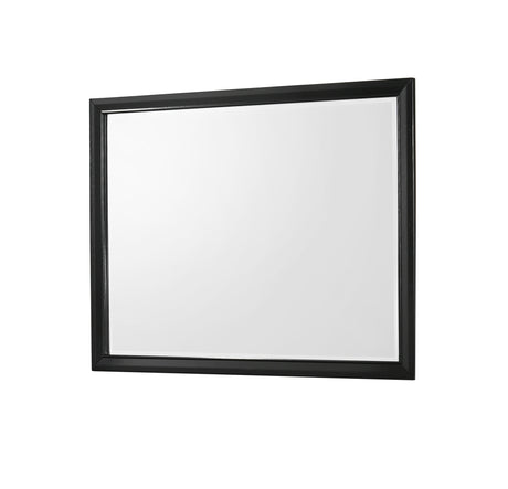 Micah Black Bedroom Mirror (Mirror Only) from Crown Mark - Luna Furniture