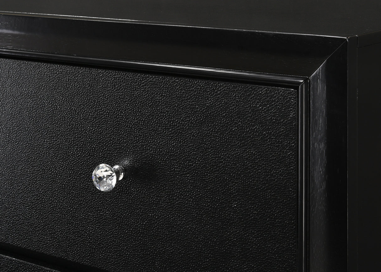 Micah Black Dresser from Crown Mark - Luna Furniture
