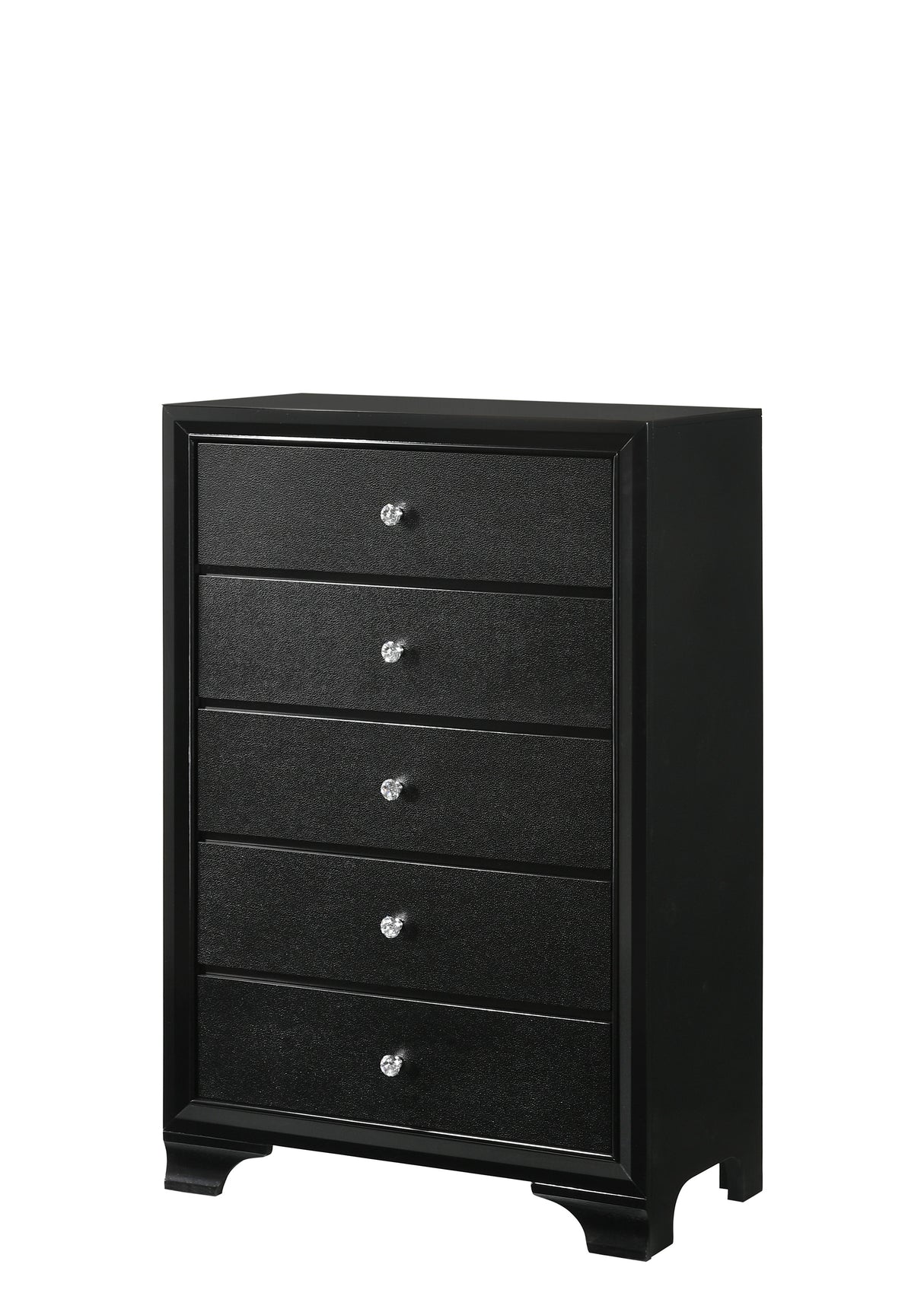 Micah Black LED Upholstered Panel Bedroom Set from Crown Mark - Luna Furniture