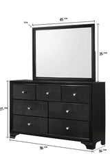 Micah Black LED Upholstered Panel Youth Bedroom Set from Crown Mark - Luna Furniture
