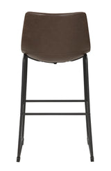 Michelle Two-tone Brown and Black Armless Bar Stools, Set of 2 from Coaster - Luna Furniture