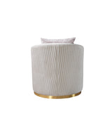 Milena Ivory Velvet Chair from Nova Furniture - Luna Furniture