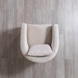 Milena Ivory Velvet Chair from Nova Furniture - Luna Furniture