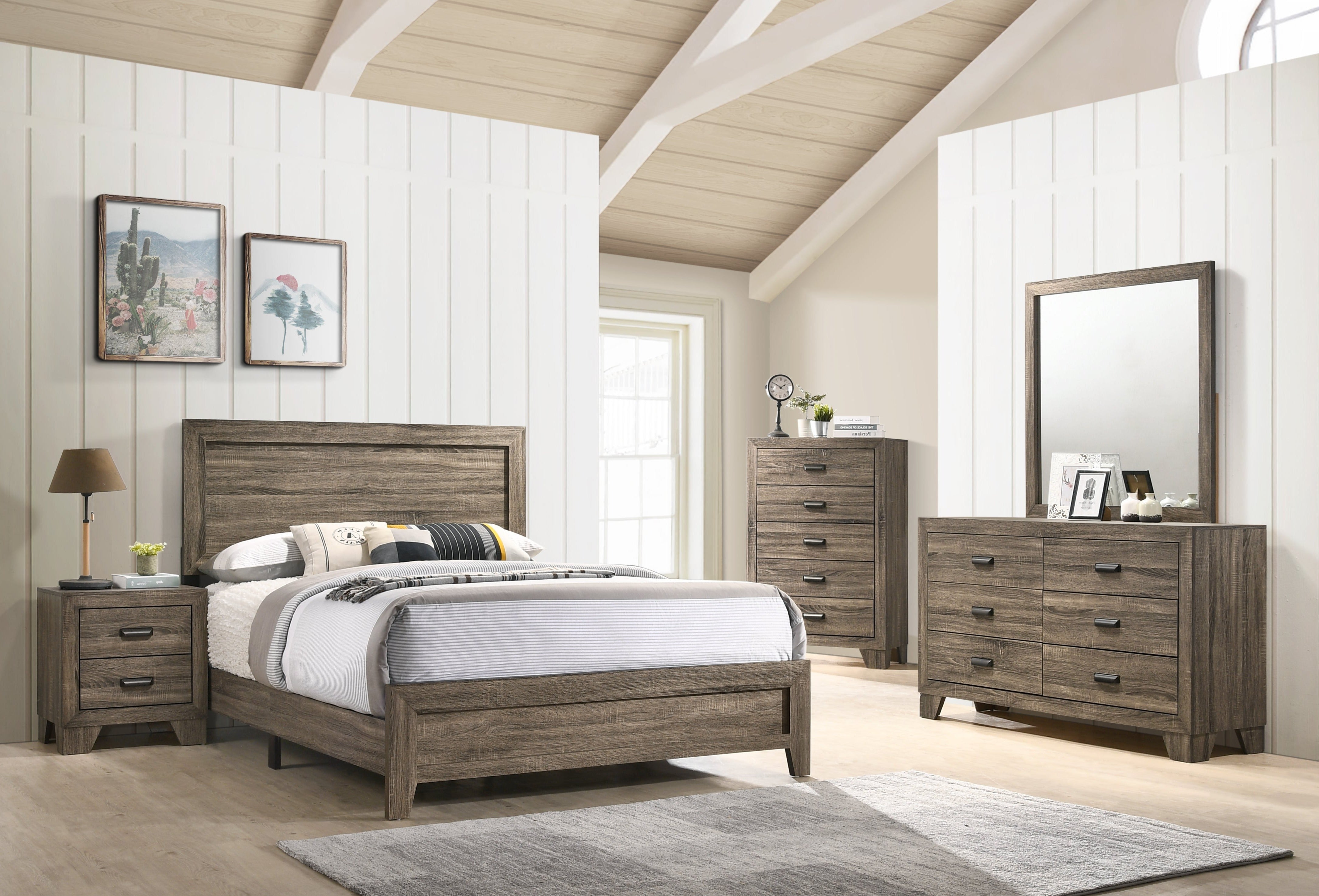 Crown Mark Millie Brown Panel Bedroom Set [HOT DEAL] - Luna Furniture