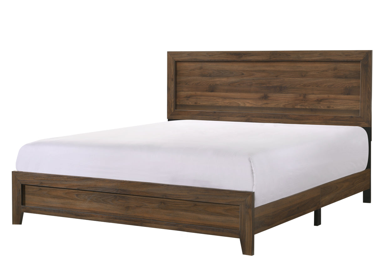 Millie Cherry Brown Panel Bedroom Set from Crown Mark - Luna Furniture