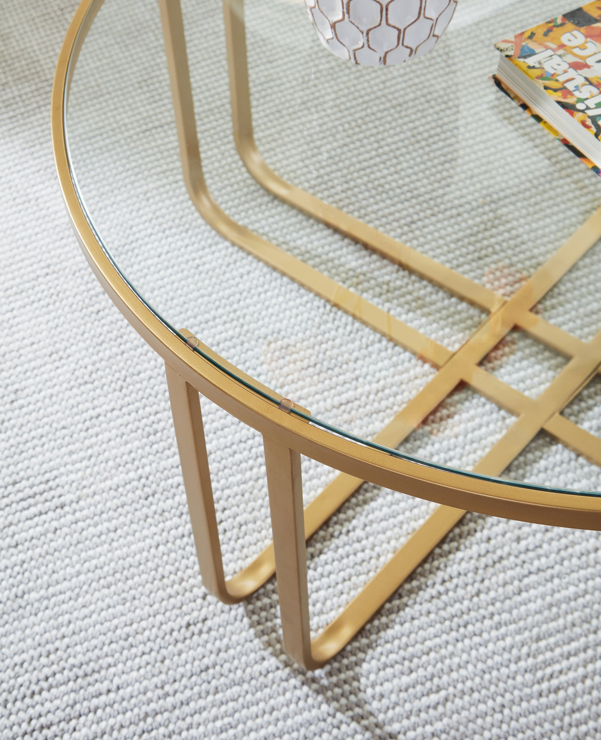 Milloton Gold Table from Ashley - Luna Furniture