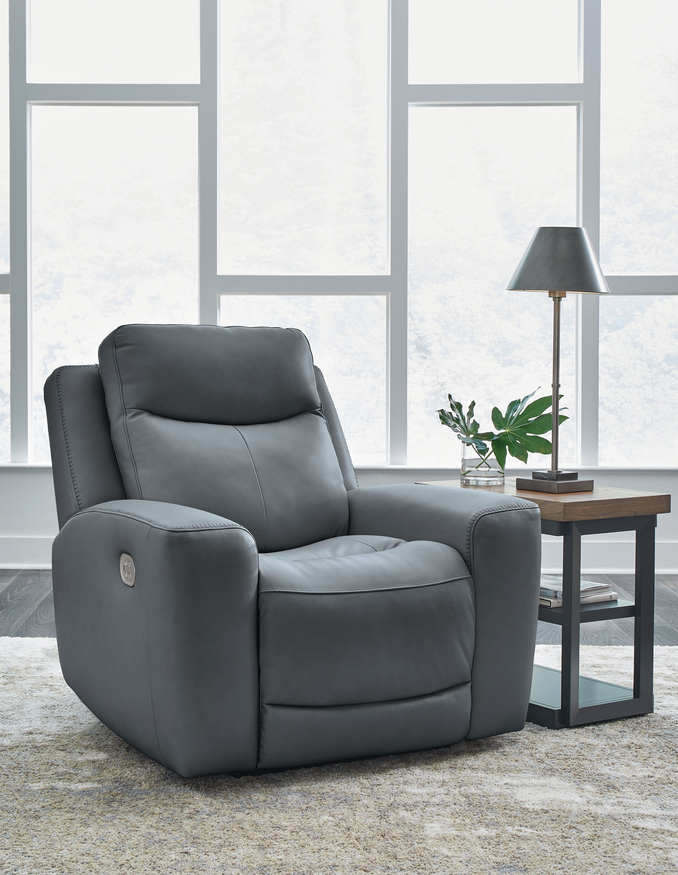 牡丹 コンソレイユ Mindanao Steel Power Recliner - Luna Furniture
