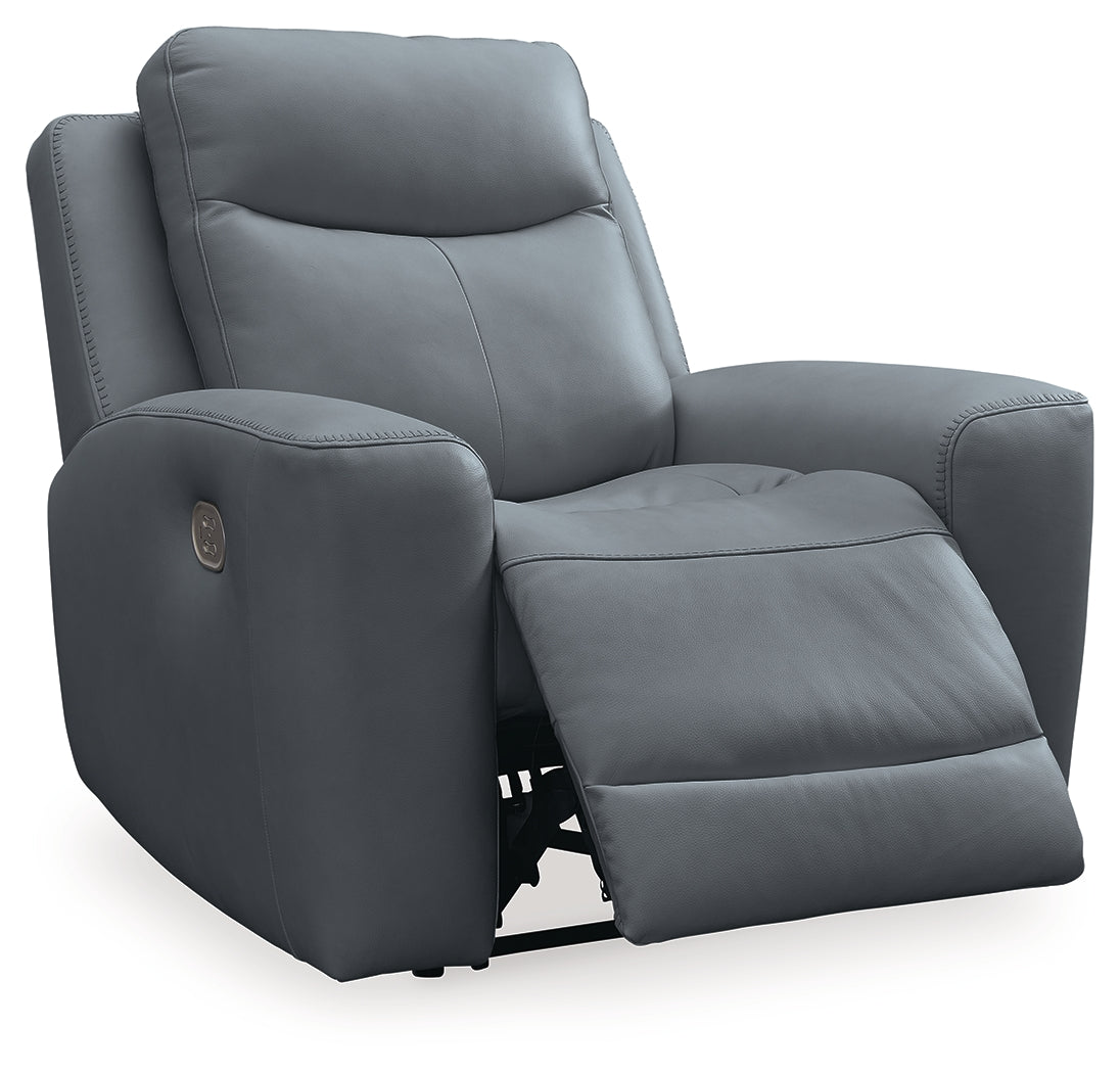 Mindanao Steel Power Recliner - Luna Furniture