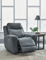 Mindanao Steel Power Recliner from Ashley - Luna Furniture