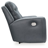 Mindanao Steel Power Reclining Loveseat with Console from Ashley - Luna Furniture