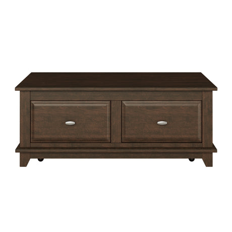 Minot Brown Cherry Lift Top Cocktail Table from Homelegance - Luna Furniture