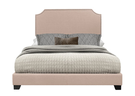 Miranda Beige King Upholstered Bed from Homelegance - Luna Furniture