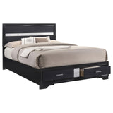 Miranda Black 4-Piece Queen Platform Storage Bedroom Set from Coaster - Luna Furniture