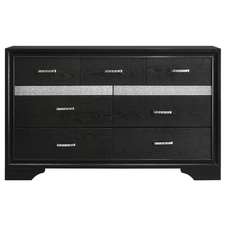 Miranda Black 4-Piece Queen Platform Storage Bedroom Set from Coaster - Luna Furniture