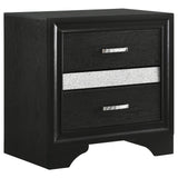 Miranda Black 5-Piece Queen Platform Storage Bedroom Set from Coaster - Luna Furniture