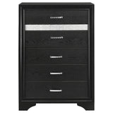 Miranda Black 5-Piece Queen Platform Storage Bedroom Set from Coaster - Luna Furniture