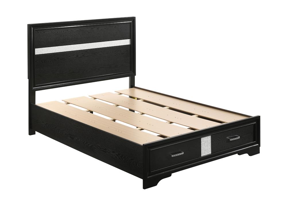 Miranda Black Full Storage Bed from Coaster - Luna Furniture