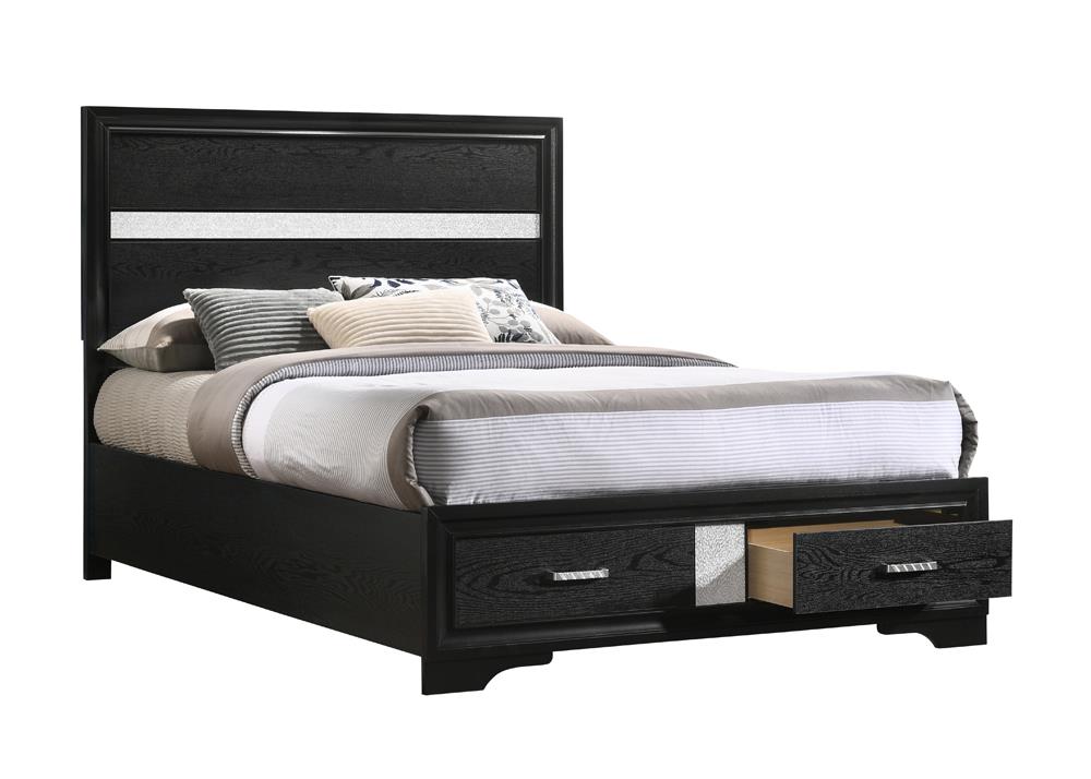 Miranda Black Full Storage Bed from Coaster - Luna Furniture