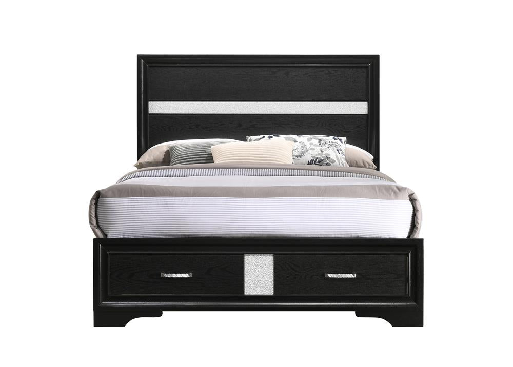 Miranda Black Full Storage Bed from Coaster - Luna Furniture