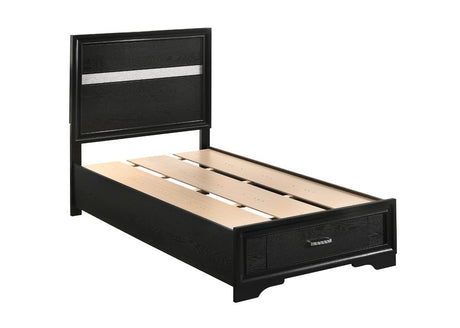 Miranda Black Twin Storage Bed from Coaster - Luna Furniture