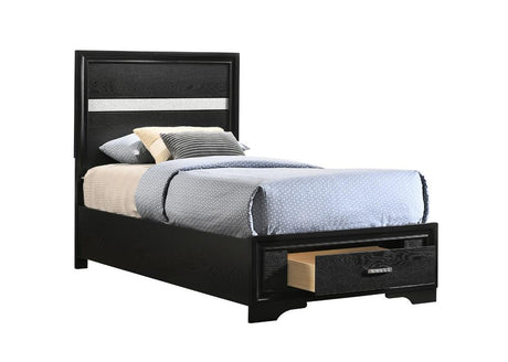 Miranda Black Twin Storage Bed from Coaster - Luna Furniture