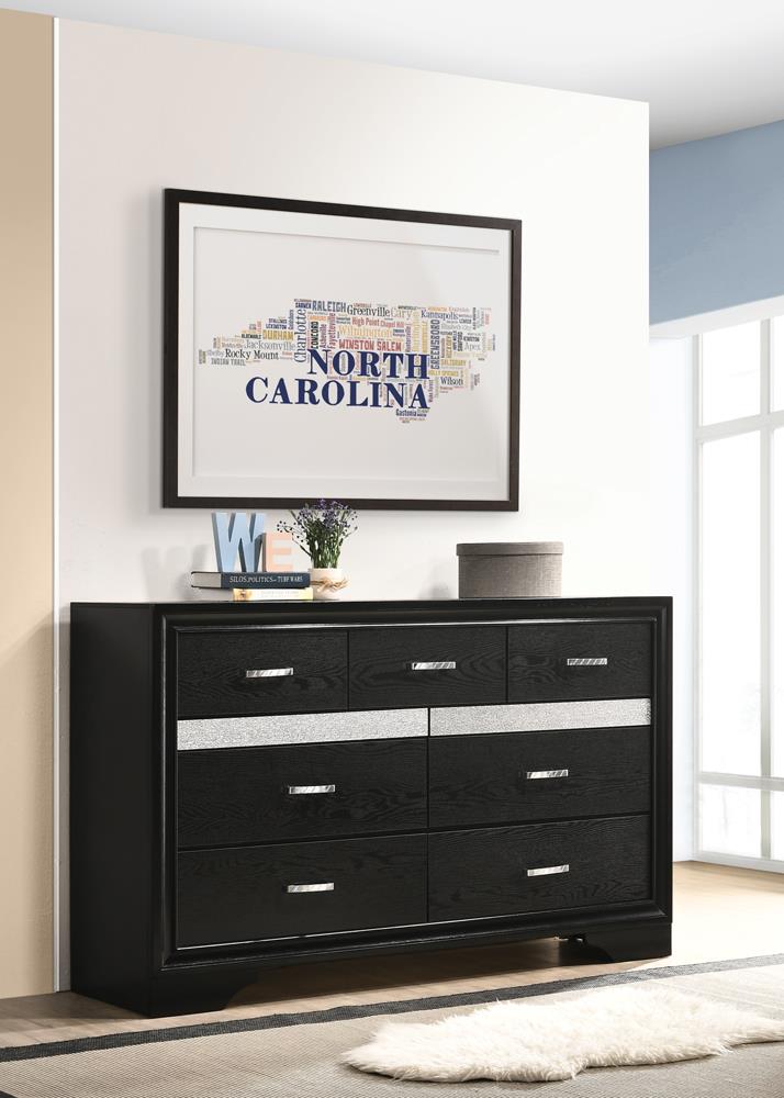 Miranda - 7-Drawer Dresser - Black Miranda - 7-Drawer Dresser - Black