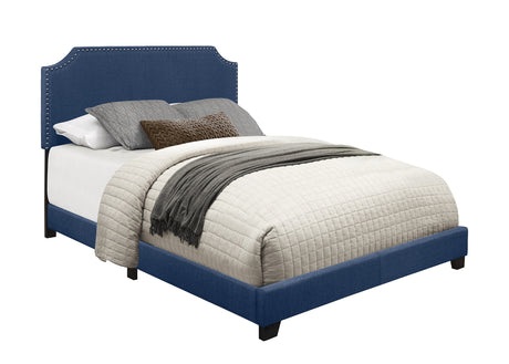 Miranda Blue Full Upholstered Bed from Homelegance - Luna Furniture
