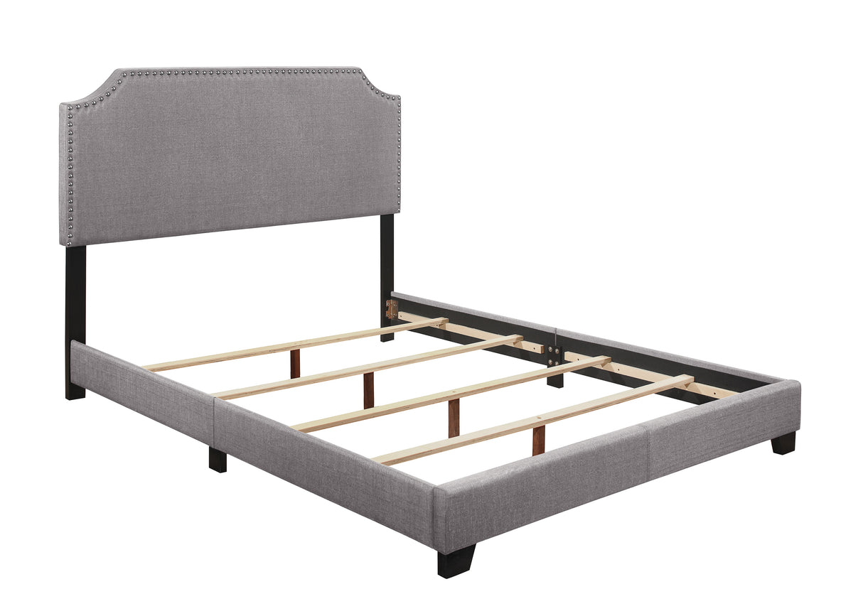 Miranda Gray Full Upholstered Bed from Homelegance - Luna Furniture
