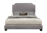 Miranda Gray King Upholstered Bed from Homelegance - Luna Furniture