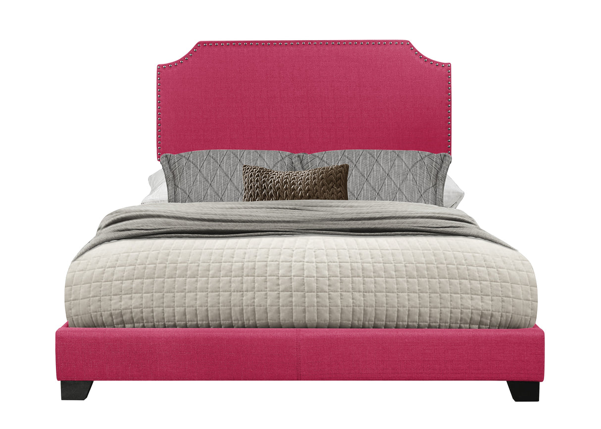 Miranda Pink Full Upholstered Bed from Homelegance - Luna Furniture