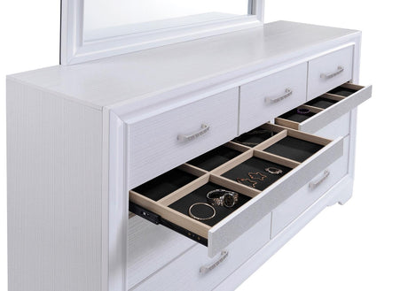 Miranda White 4-Piece Queen Platform Storage Bedroom Set from Coaster - Luna Furniture