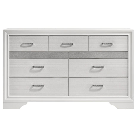 Miranda White 5-Piece Eastern King Platform Storage Bedroom Set from Coaster - Luna Furniture