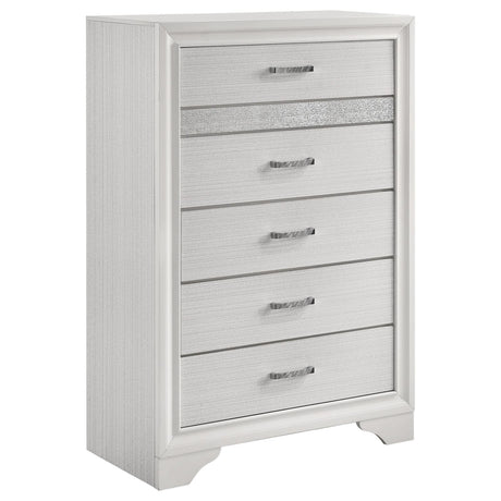Miranda White 5-Piece Eastern King Platform Storage Bedroom Set from Coaster - Luna Furniture