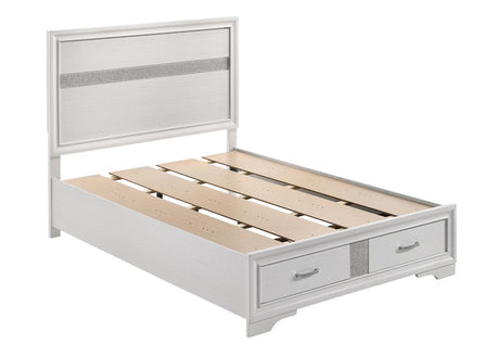 Miranda White 5-Piece Queen Platform Storage Bedroom Set from Coaster - Luna Furniture