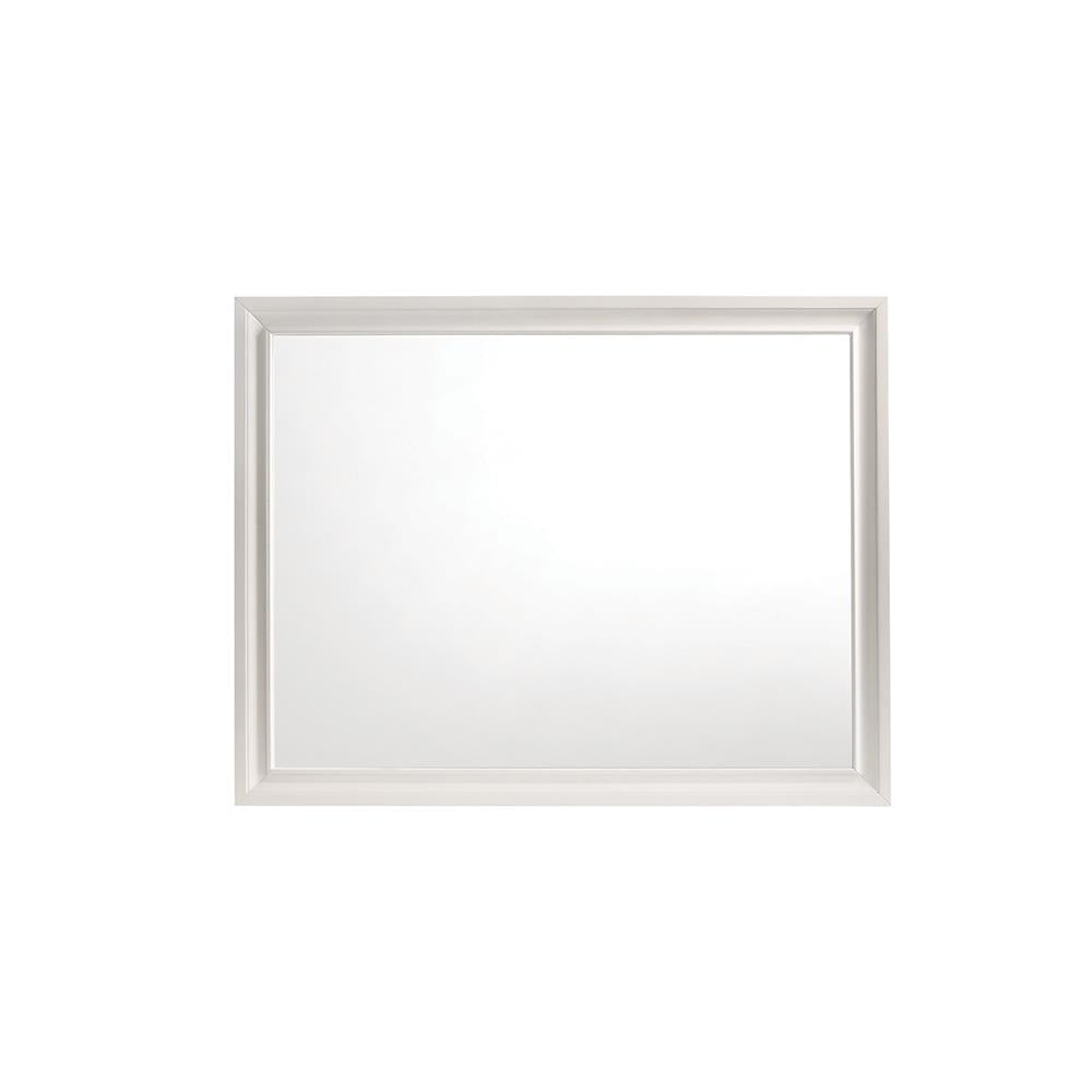 Miranda White Rectangular Mirror (Mirror Only) from Coaster - Luna Furniture