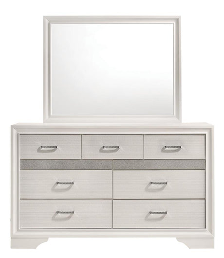 Miranda White Rectangular Mirror (Mirror Only) from Coaster - Luna Furniture