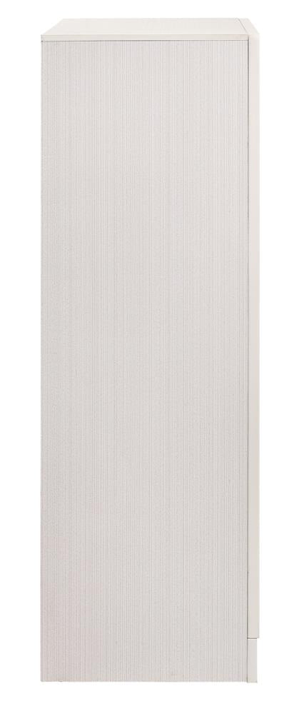 Miranda White and Rhinestone 5-Drawer Chest from Coaster - Luna Furniture