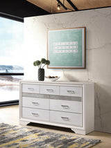 Miranda White and Rhinestone 7-Drawer Dresser from Coaster - Luna Furniture