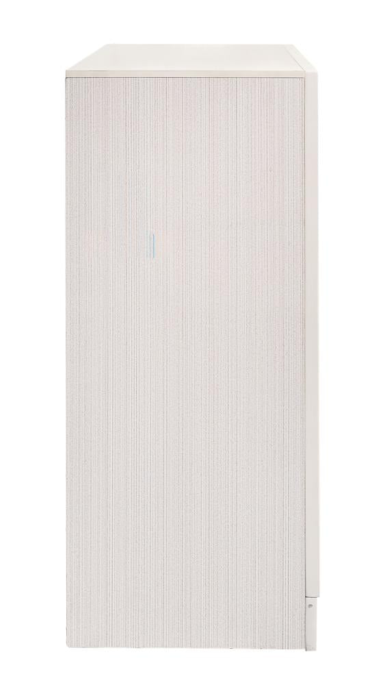 Miranda White and Rhinestone 7-Drawer Dresser from Coaster - Luna Furniture