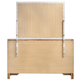 Miranda White and Rhinestone 7-Drawer Dresser with Mirror from Coaster - Luna Furniture