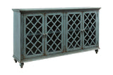 Mirimyn Antique Teal Accent Cabinet from Ashley - Luna Furniture