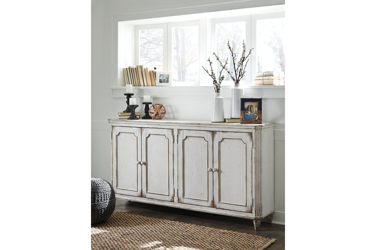 Mirimyn Antique White Accent Cabinet from Ashley - Luna Furniture