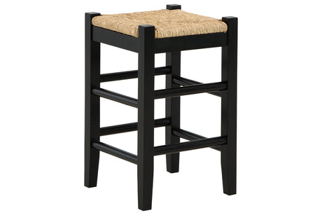 Mirimyn Black Counter Height Barstool, Set of 2 from Ashley - Luna Furniture