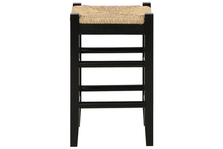 Mirimyn Black Counter Height Barstool, Set of 2 from Ashley - Luna Furniture